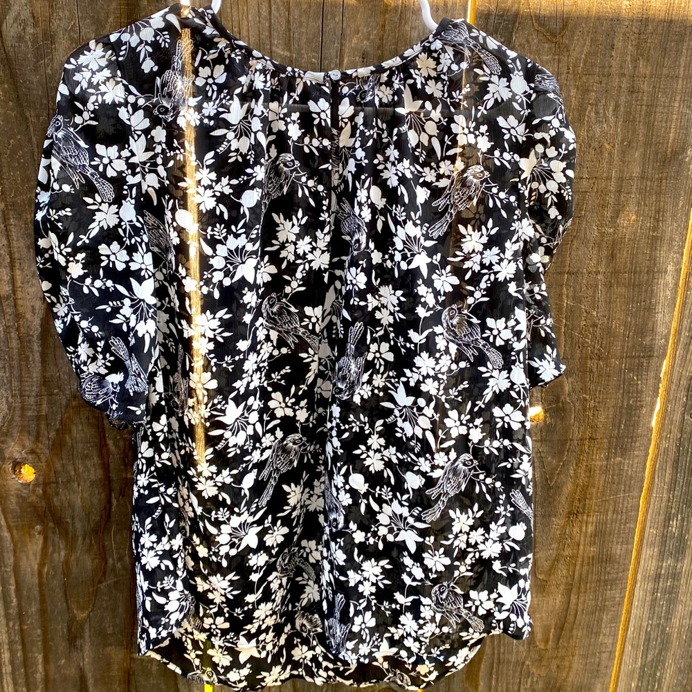 J. Crew beautiful bird blouse